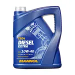 Poolsünteetiline mootoriõli Mannol diisel Extra SAE 10W-40 5L